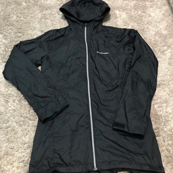 Sale!! Columbia Windbreaker Black Jacket - Picture 3 of 7